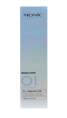 MONIC BEAUTY Skin Code 01 пенка д/лица очищающая гиалуроновая кислота 150мл